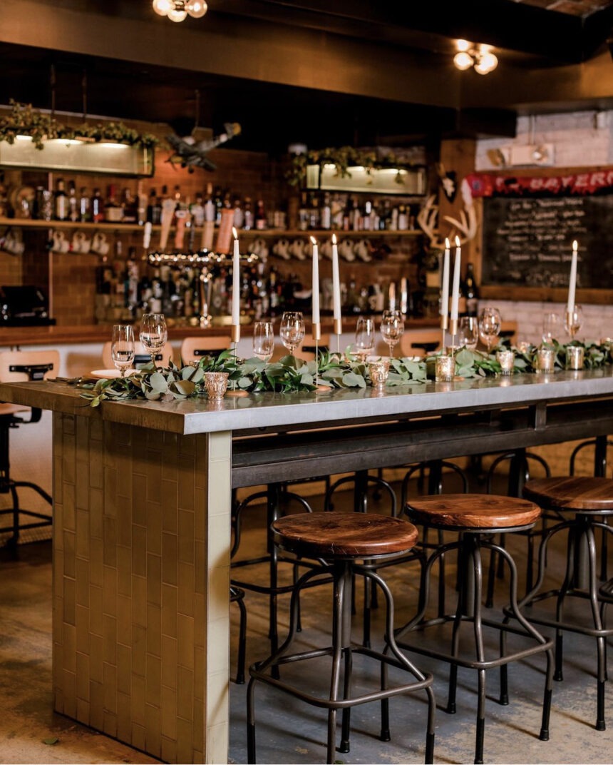 JHBK Photo of Jockey Hollow Bar + Kitchen set up for a private event.