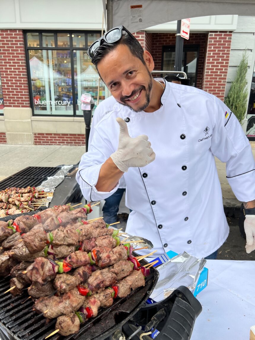Morristown Fall Festival Morristown Fall Festival photo of Chef Fredy's with food.