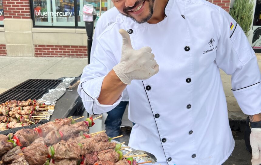 Morristown Fall Festival Morristown Fall Festival photo of Chef Fredy's with food.